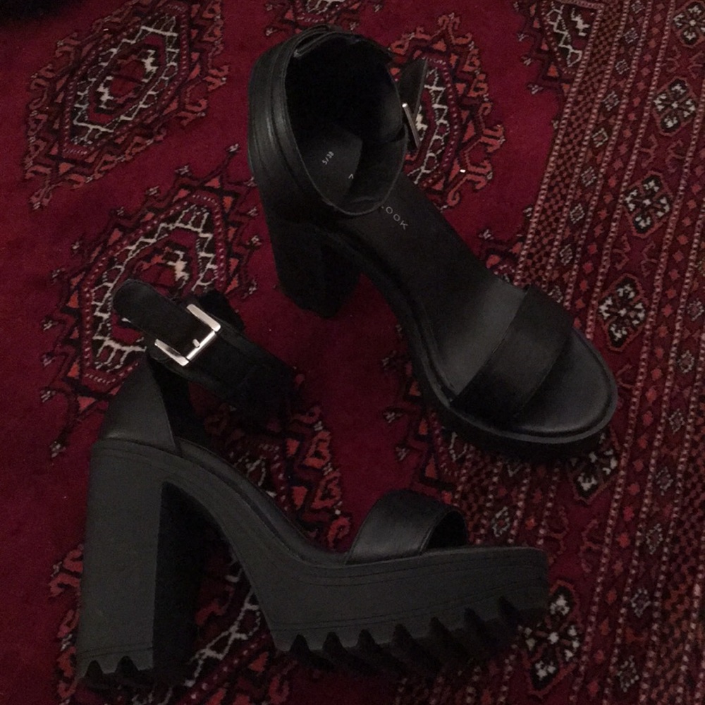 new look platform heels